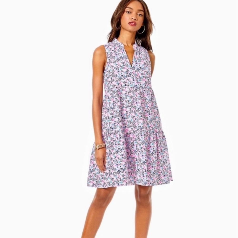 NWOT Lilly Pulitzer Novella Fun Sun Repeat Ditsy Swing Dress Size S